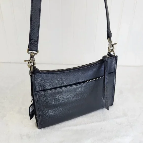 NWT Frye Women's Charlene Leather Crossbody, Black - Picture 10 of 12